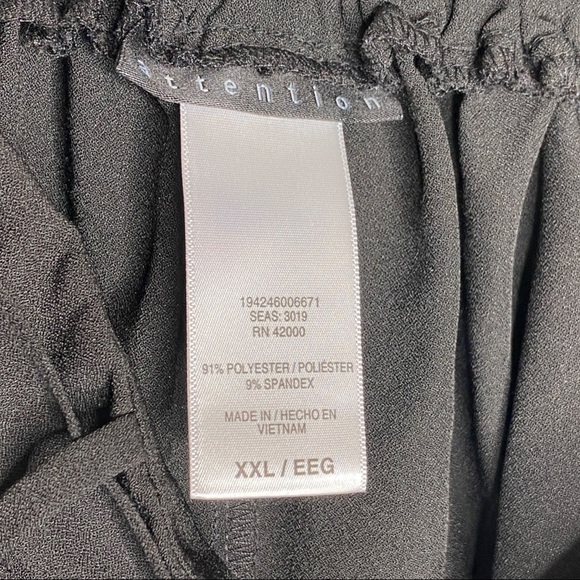 Attention black shorts with front tie size XXL 💚 SALE - Picture 9 of 10